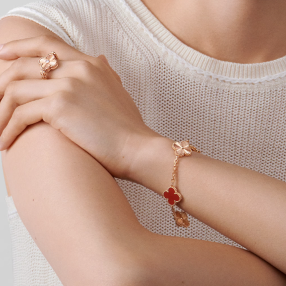 Bracelet Amber - Rosé / Motif Rouge
