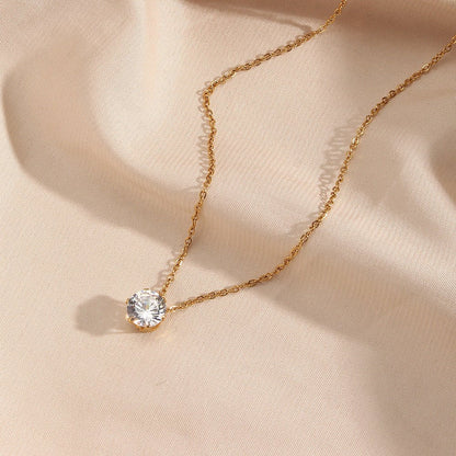 Collier en Or Kyla Solitaire