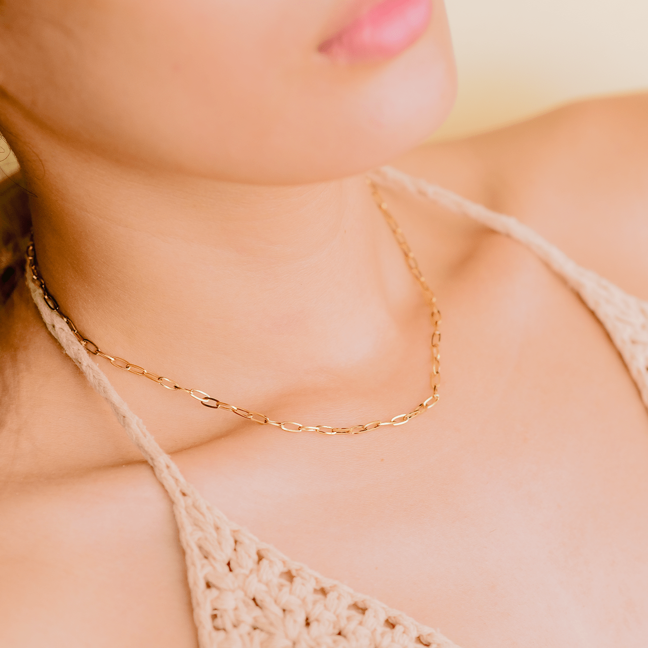 Collier en Chaîne Dorée Lena