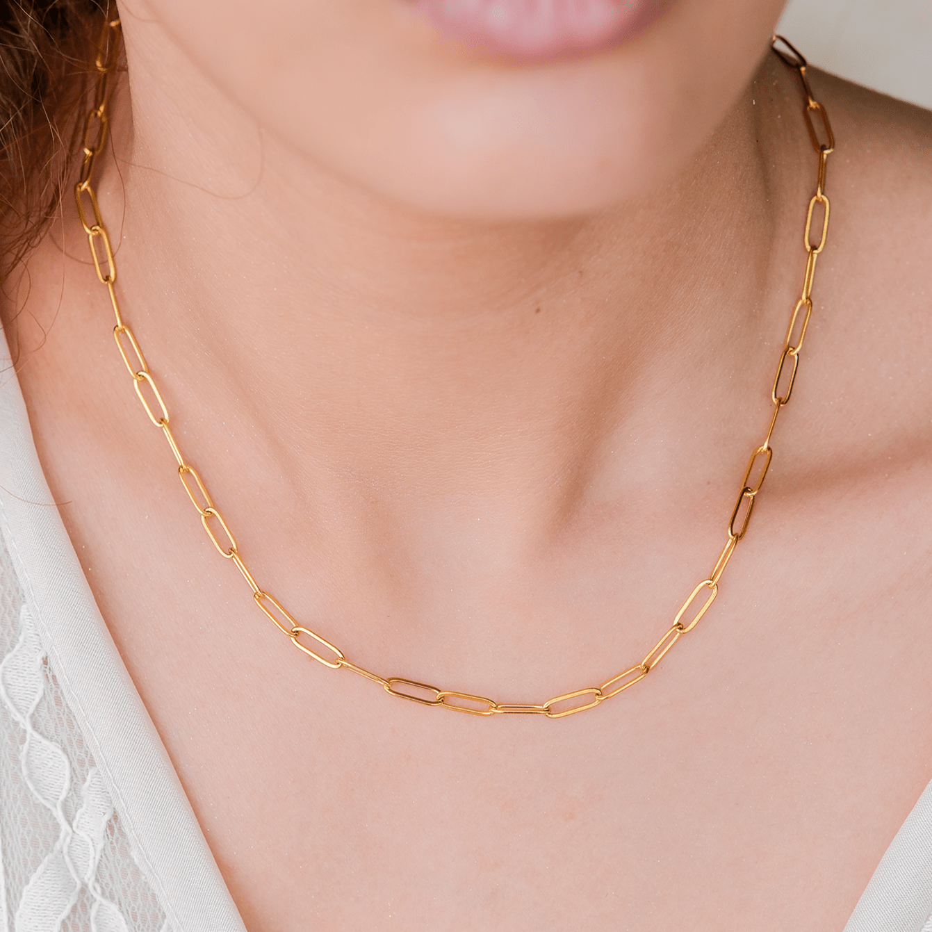 Collier en Chaîne Dorée Lena