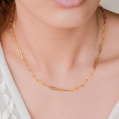 Collier en Chaîne Dorée Lena