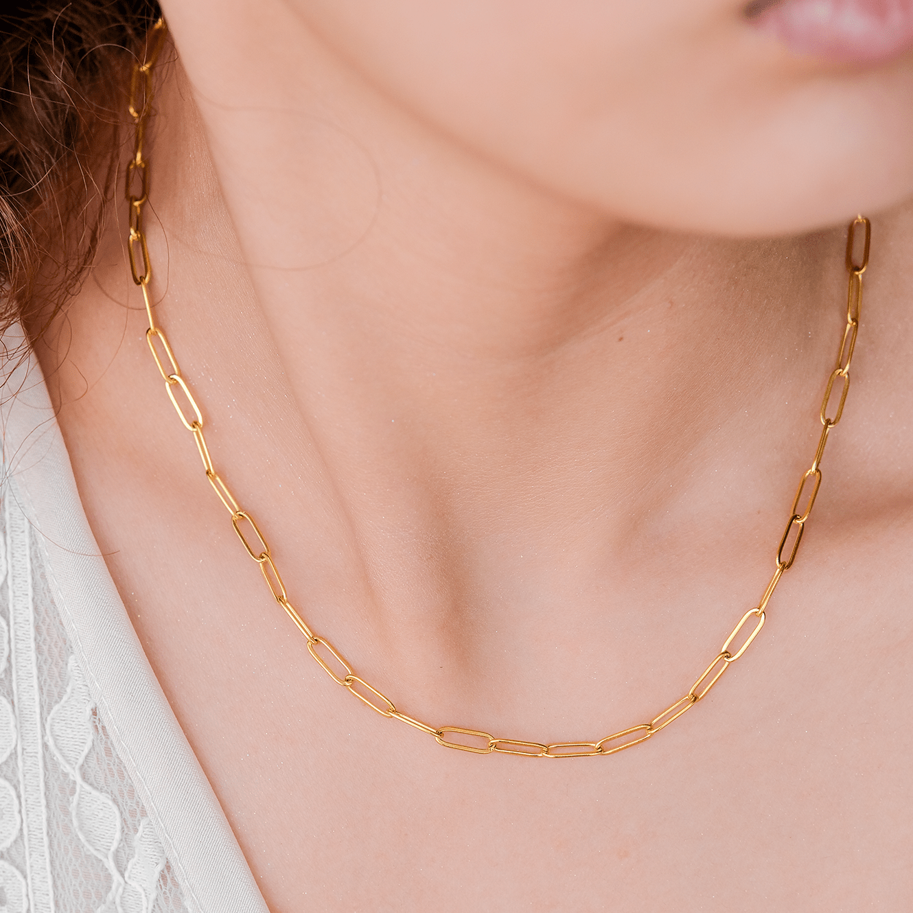 Collier en Chaîne Dorée Lena