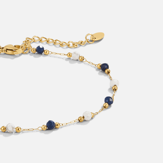 Bracelet de cheville en pierre naturelle Lulu