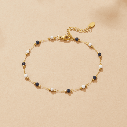 Bracelet de cheville en pierre naturelle Lulu