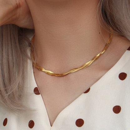 Collier en Chaîne Tordue Lysa