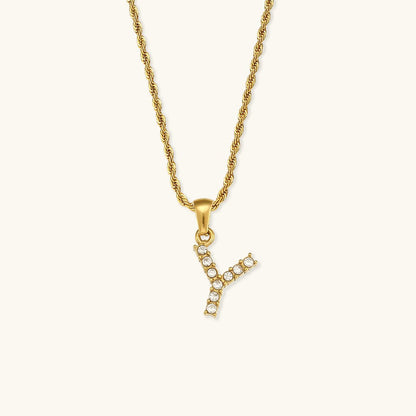 Collier en Diamant avec Initiale Maeve