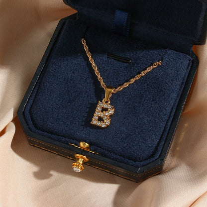 Collier en Diamant avec Initiale Maeve