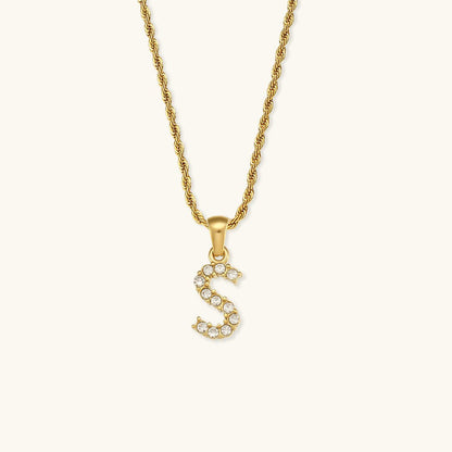 Collier en Diamant avec Initiale Maeve