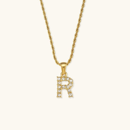 Collier en Diamant avec Initiale Maeve