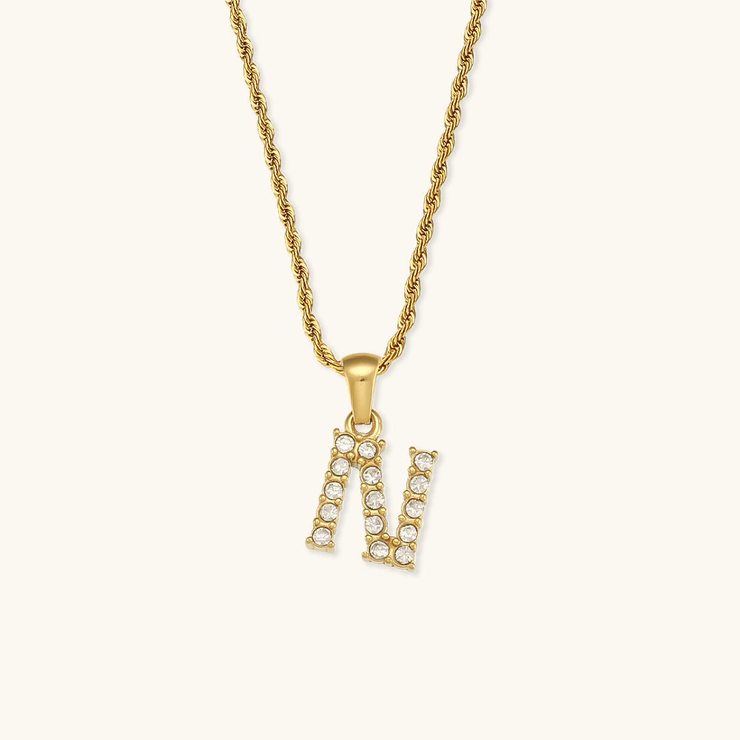 Collier en Diamant avec Initiale Maeve