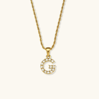 Collier en Diamant avec Initiale Maeve