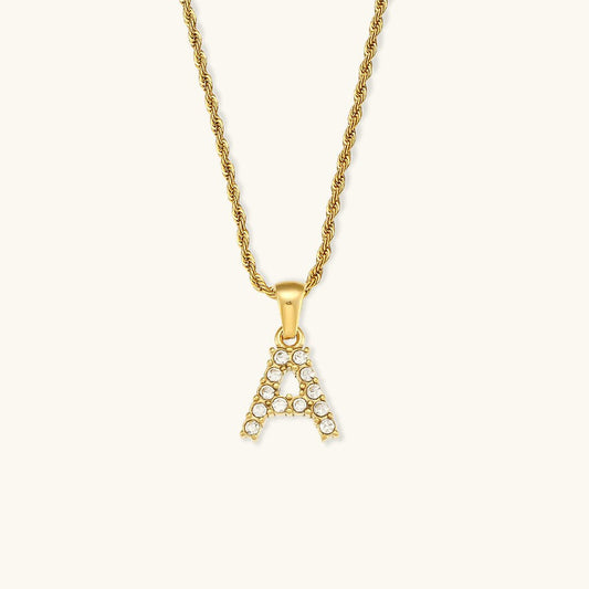 Collier en Diamant avec Initiale Maeve