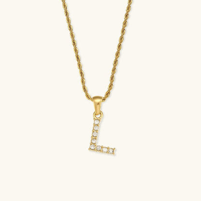 Collier en Diamant avec Initiale Maeve