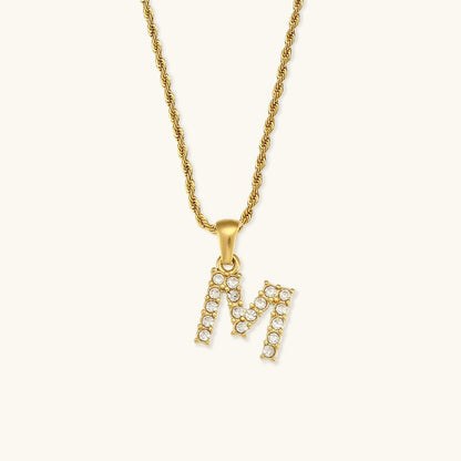 Collier en Diamant avec Initiale Maeve