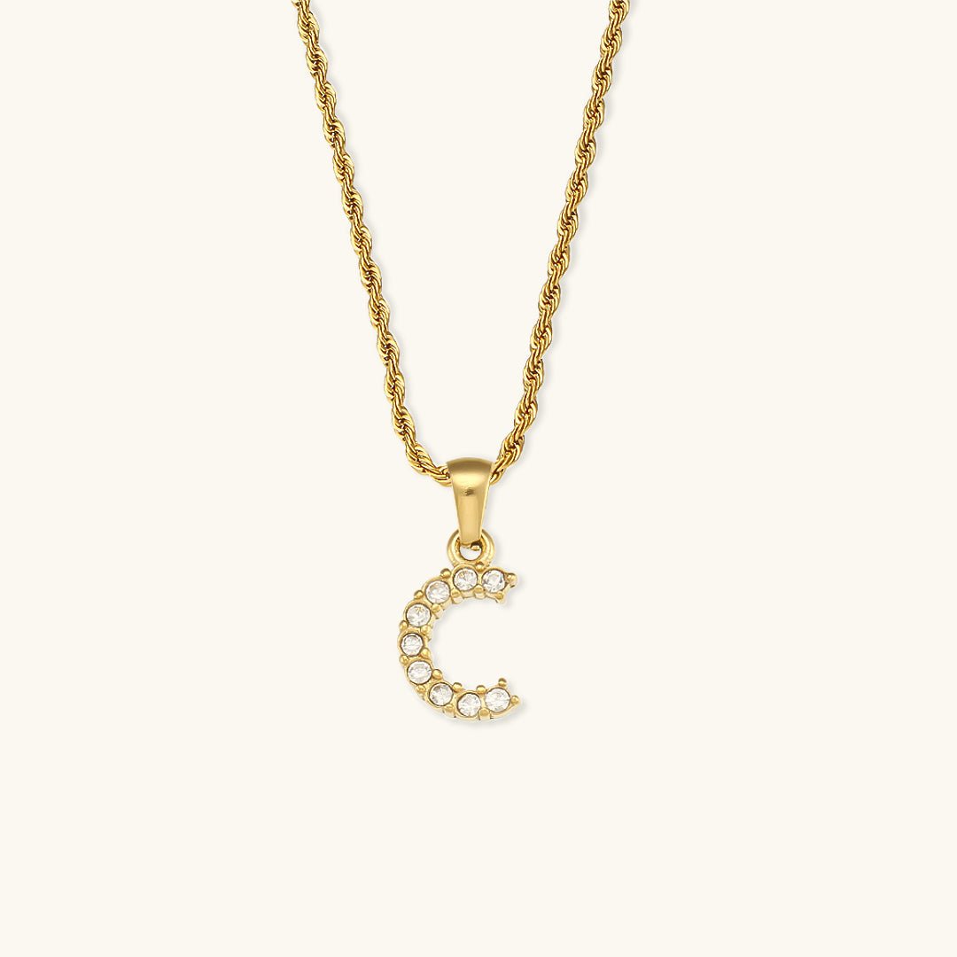Collier en Diamant avec Initiale Maeve