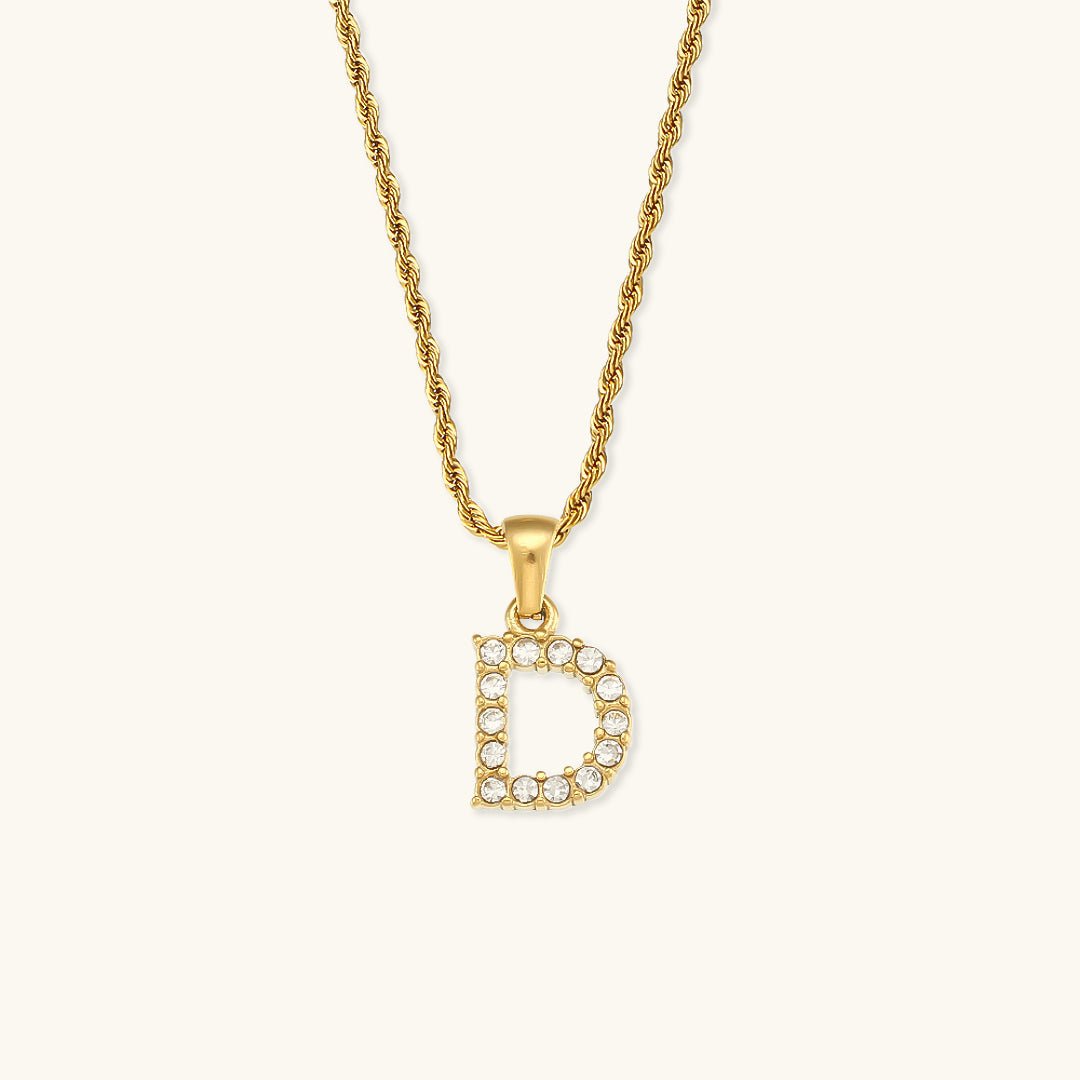 Collier en Diamant avec Initiale Maeve