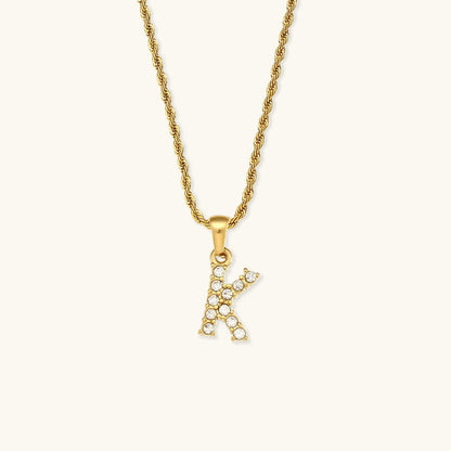 Collier en Diamant avec Initiale Maeve