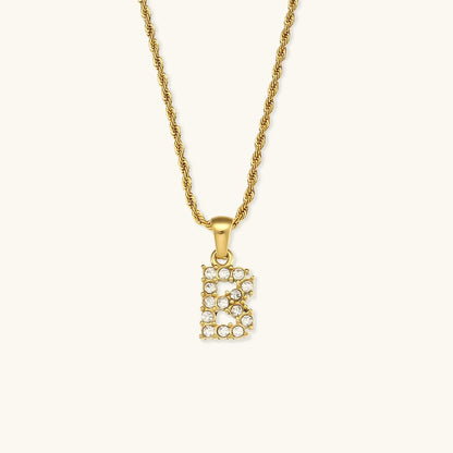 Collier en Diamant avec Initiale Maeve