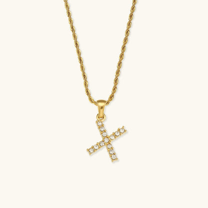 Collier en Diamant avec Initiale Maeve