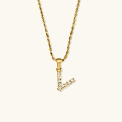 Collier en Diamant avec Initiale Maeve