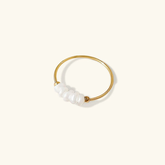Bague en Or avec Perles d'Eau Douce Magnolia