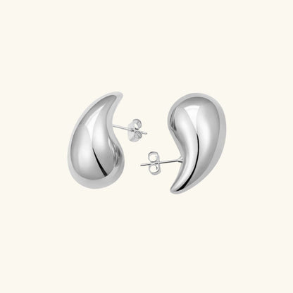 Boucles d'oreilles en goutte d'eau dorées