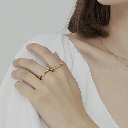 Bague Twist en Or Melody