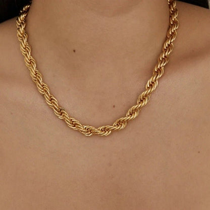 Collier Mila Torsadé Doré