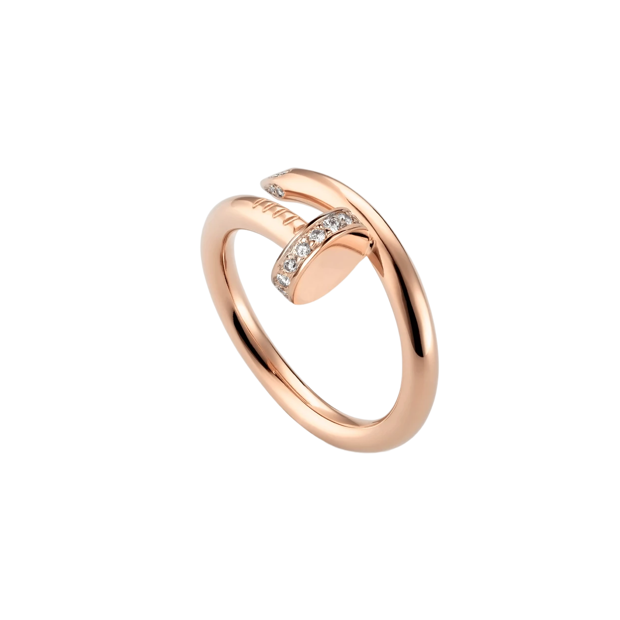Bague À Ongles En Or Rose Deluxe