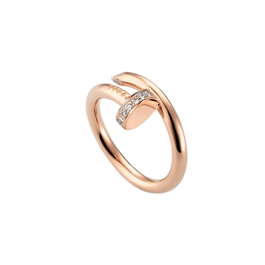 Bague À Ongles En Or Rose Deluxe