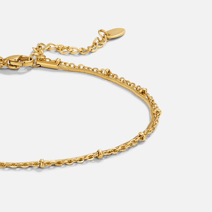 Bracelet de cheville en or Pia