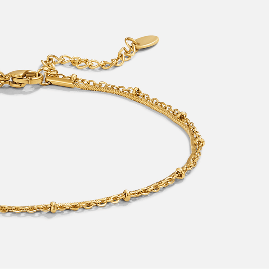 Bracelet de cheville en or Pia