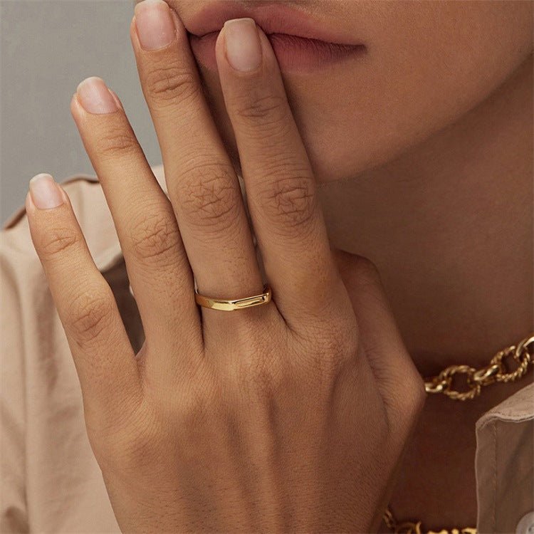 Bague Géométrique en Or Sasha