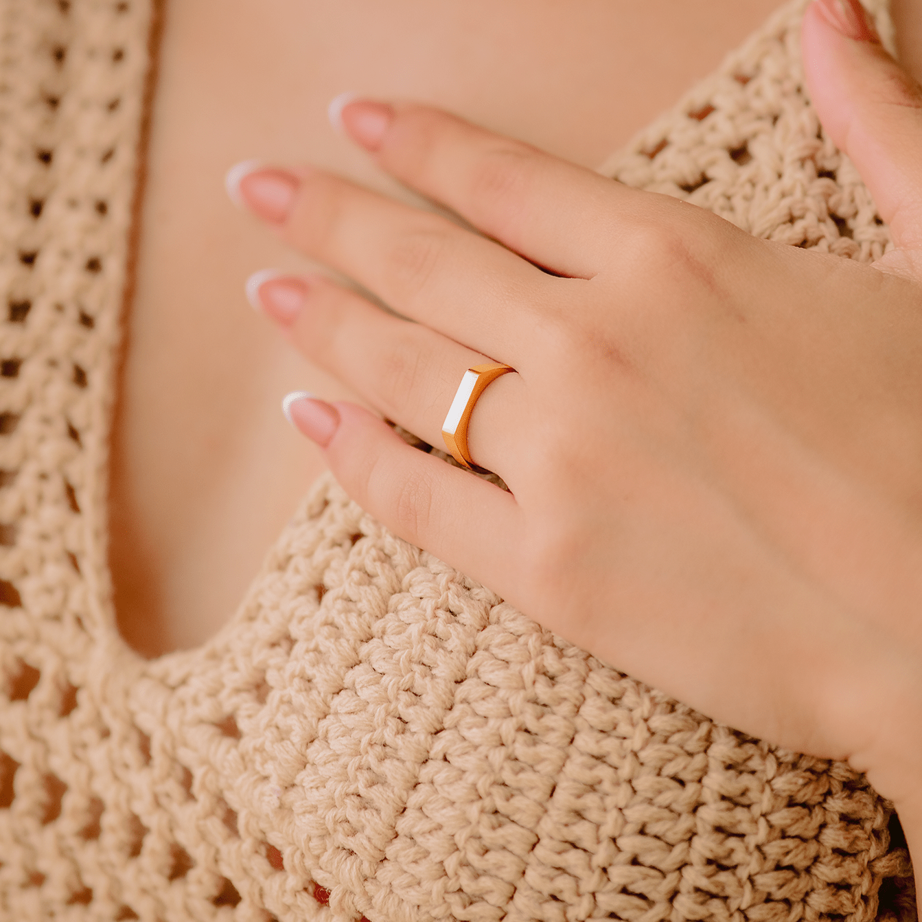 Bague Géométrique en Or Sasha