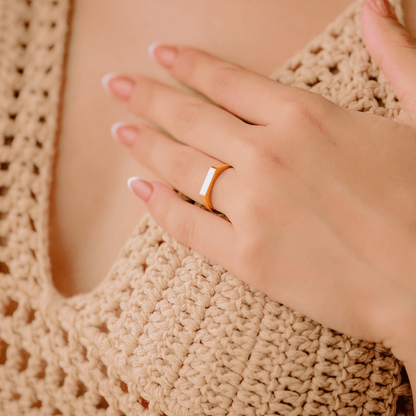 Bague Géométrique en Or Sasha