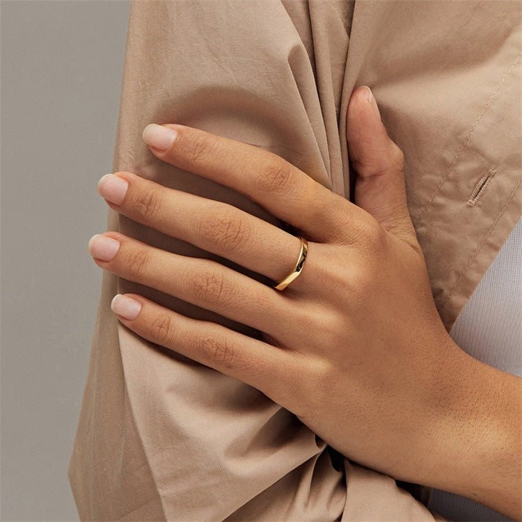 Bague Géométrique en Or Sasha