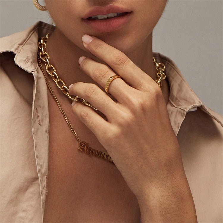 Bague Géométrique en Or Sasha