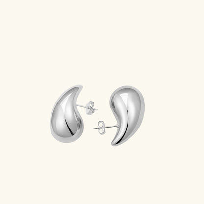 Boucles d'oreilles en goutte d'eau dorées