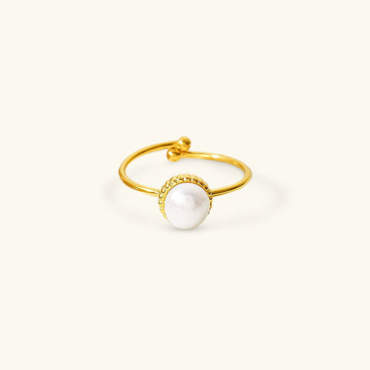 Bague en Perle d'Or Solis